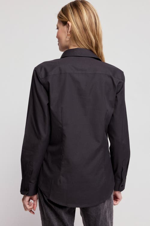 The Shirt By Rochelle Behrens The Jet Set Icon Shirt In Black