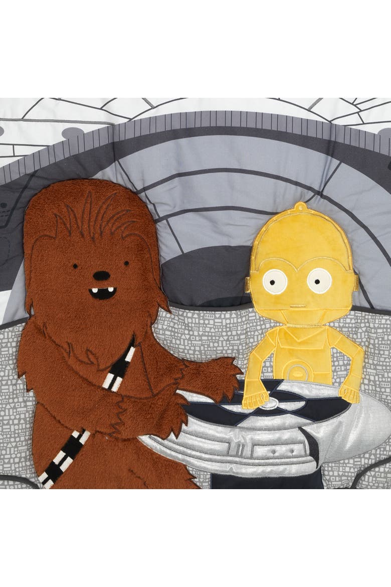 Star Wars Signature Millennium Falcon 3-Piece Baby Crib Bedding Set, Alternate, color, Blue