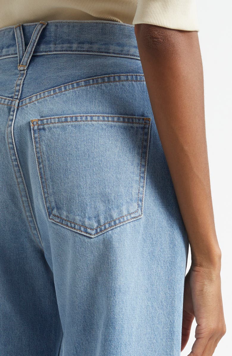 Veronica Beard Taylor High Waist Wide Leg Jeans, Alternate, color, Bright Nova