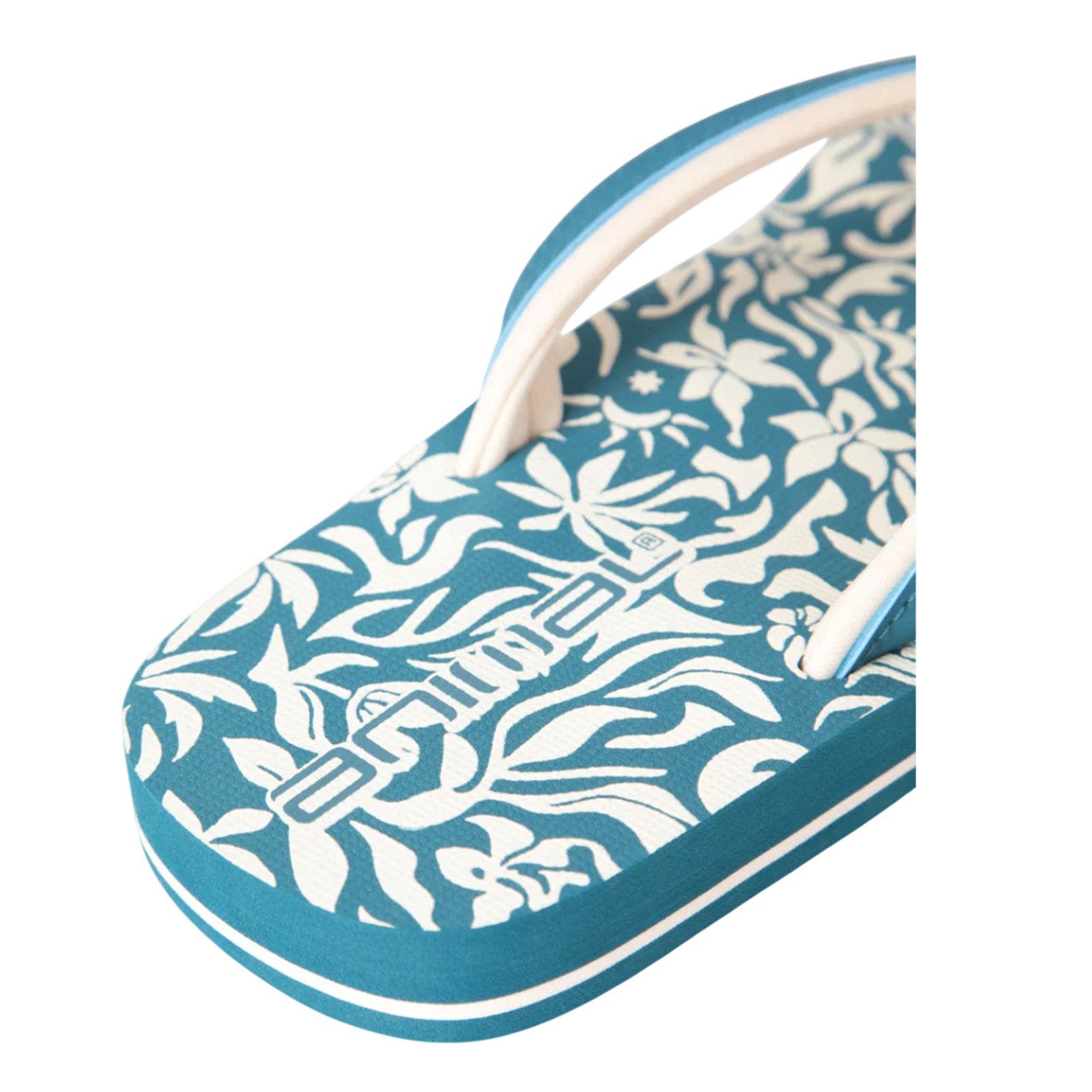 Swish Patterned Flip Flops, Alternate, color, Turquoise