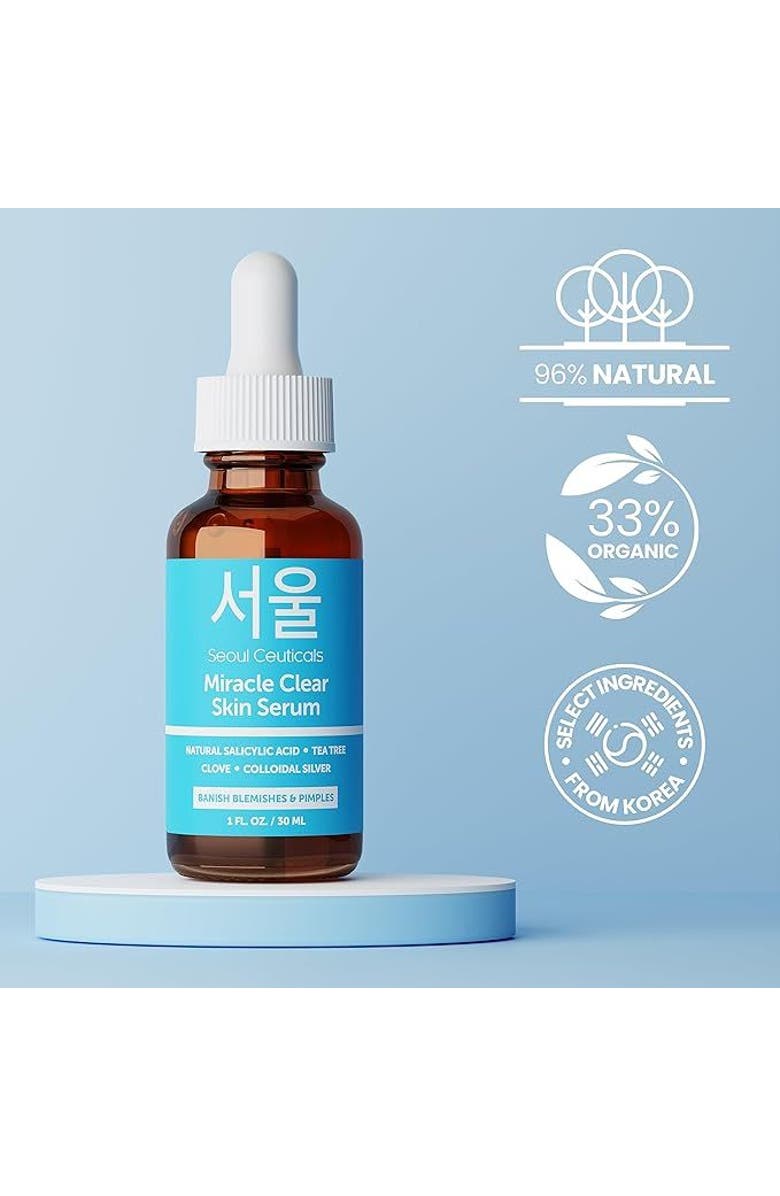 Seoul Ceuticals Miracle Clear Korean Skin Serum, Alternate, color, Clear