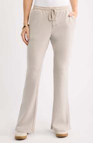 Caslon® Waffle Flare Leg Pants
