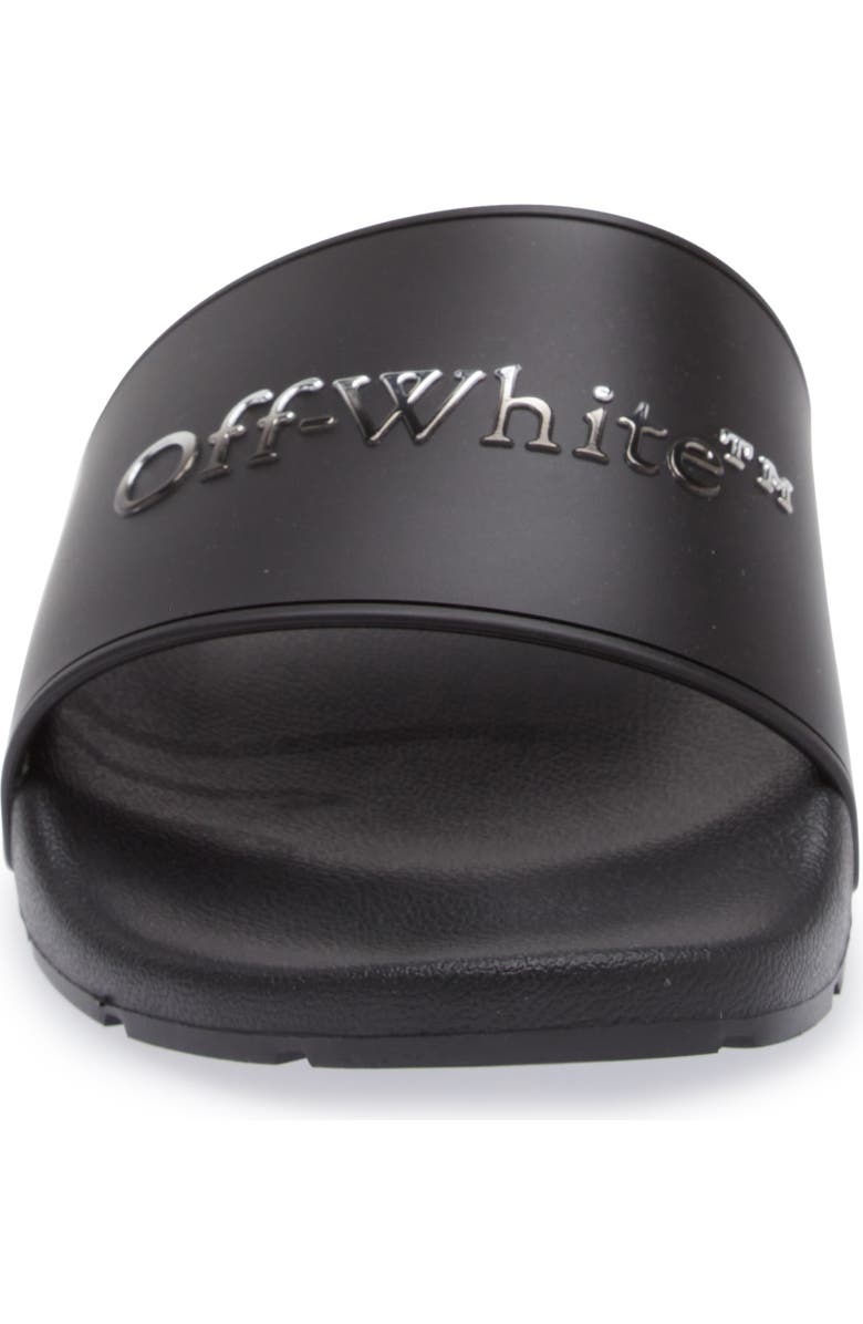 Off-White Bookish Gradient Slide Sandal, Alternate, color, Black - Silver