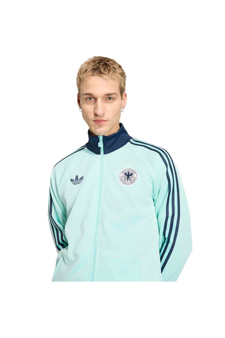 Men's adidas Turquoise Germany National Team Originals Full-Zip Track Jacket, Alternate, color, Turquoise