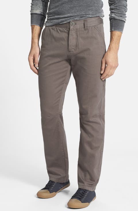 'Utilize' Straight Leg Organic Cotton Twill Pants