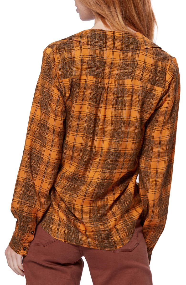 PAIGE Taryn Tie Neck Plaid Shirt, Alternate, color, 
