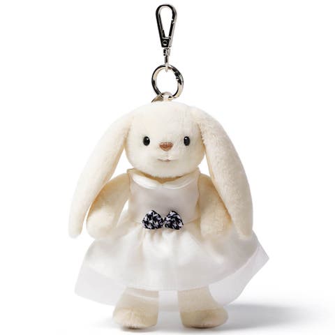 Smiling Leveret Bunny Plush Bag Charm