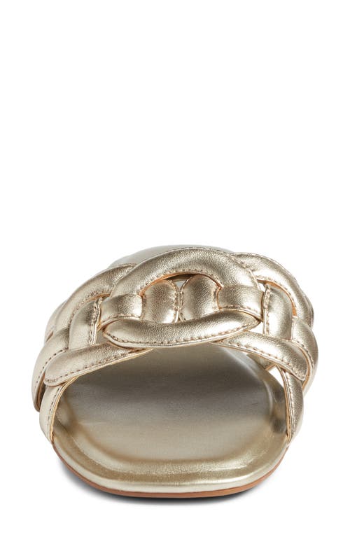 Nordstrom Carolina Slide Sandal In Gold Metallic