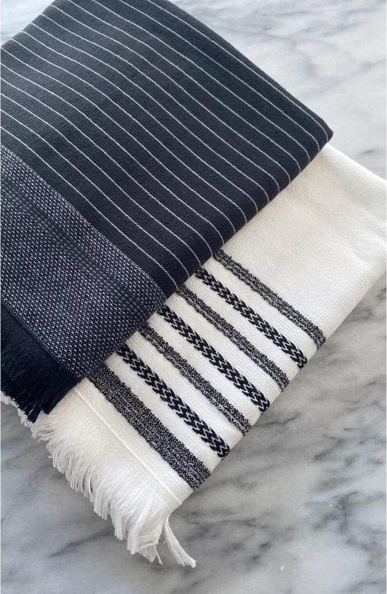 Olive & Linen Bliss Turkish Hand / Kitchen Towel, Alternate, color, 