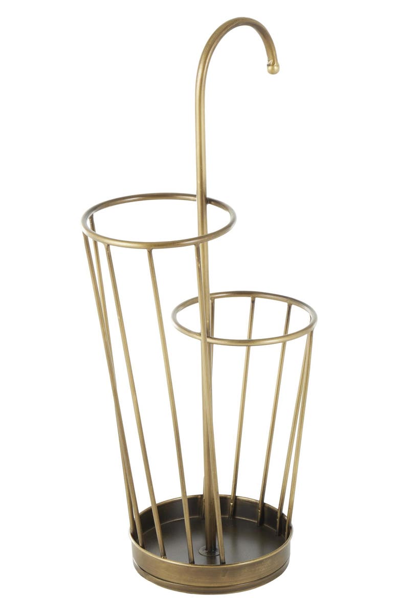 UMA Umbrella Stand, Main, color, Goldtone