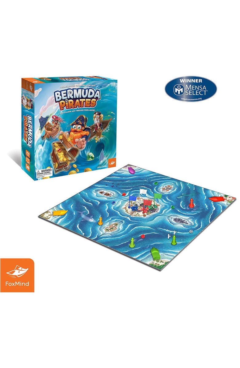 FoxMind Bermuda Pirates Magnetic Board Game For Kids, Alternate, color, Multicolored