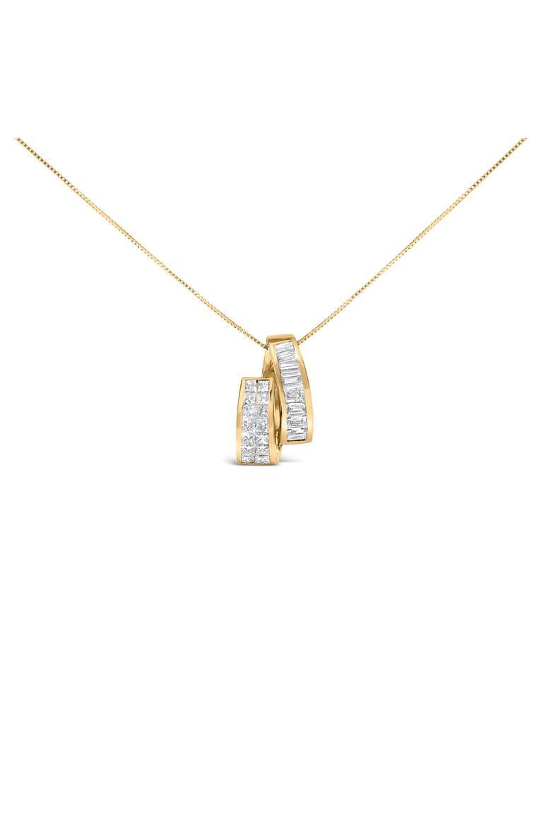 14K Yellow Gold 1 5/8 cttw Diamond Fashion Pendant Necklace, Main, color, Yellow