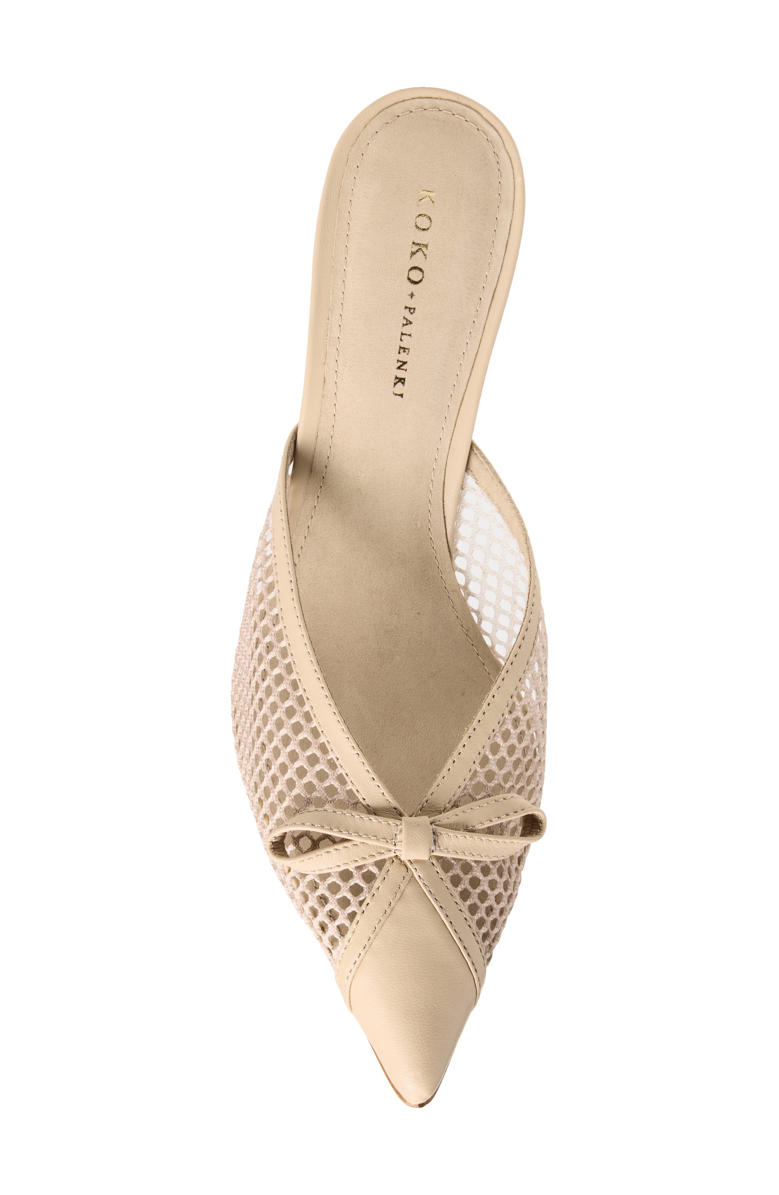 KOKO + PALENKI Peoni Pointed Toe Mule, Alternate, color, Nude Leather
