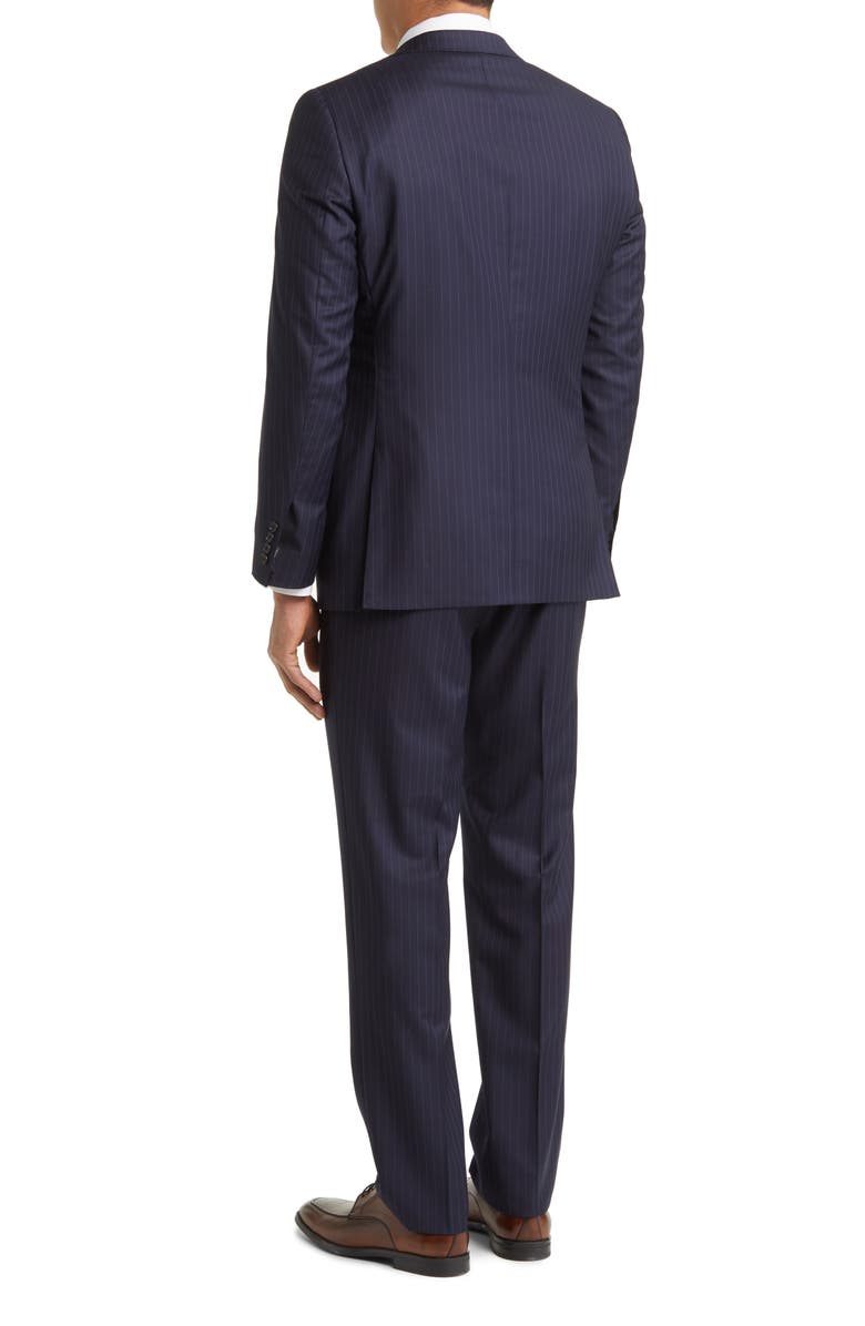 Hickey Freeman Stripe Super 150s Wool Suit, Alternate, color, 