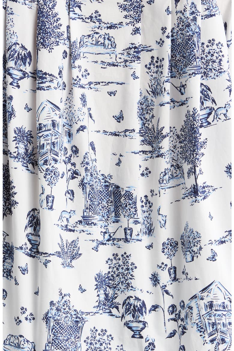 Renzo Toile Woven Shirt, Alternate, color, WHITE/ BLUE MULTI