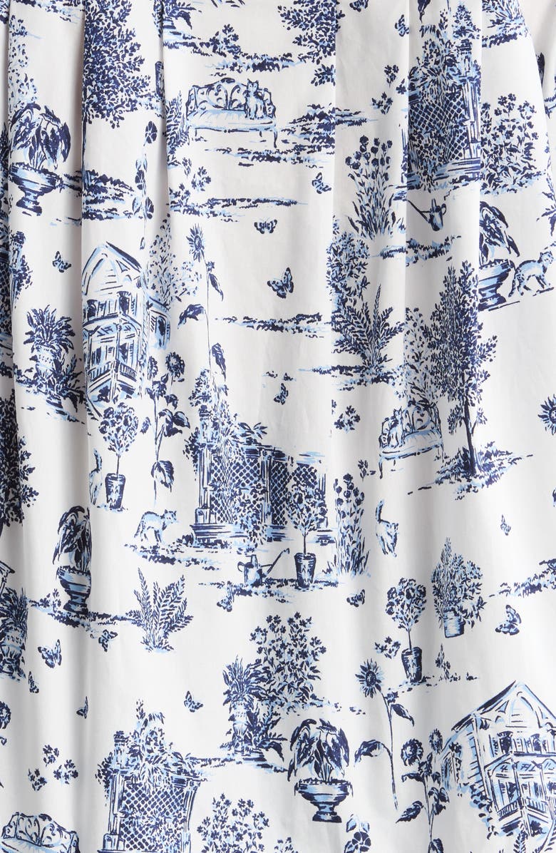 SUGARLIPS Renzo Toile Woven Shirt, Alternate, color, White Blue-Multi