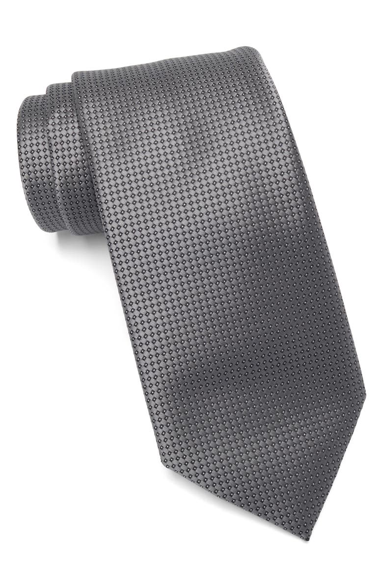 Michael Kors Hutson Neat Tie, Main, color, Black