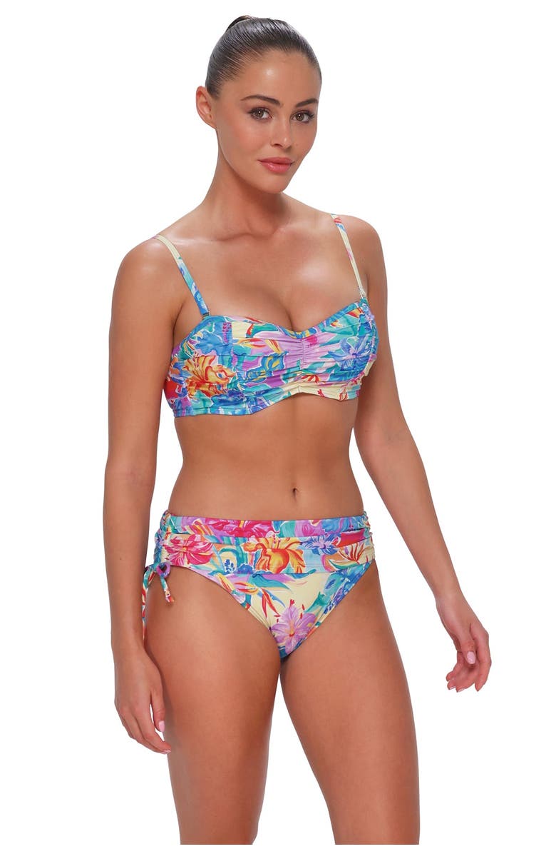 Sunsets Loretta Bandeau Bikini Swimsuit Top - D Cup, Alternate, color, Aloha Vista