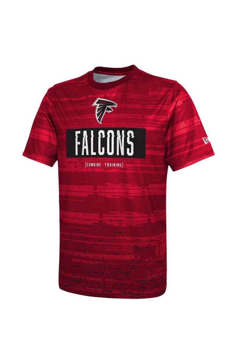 New Era Men's New Era Red Atlanta Falcons Combine Authentic Sweep T-Shirt, Alternate, color, Red