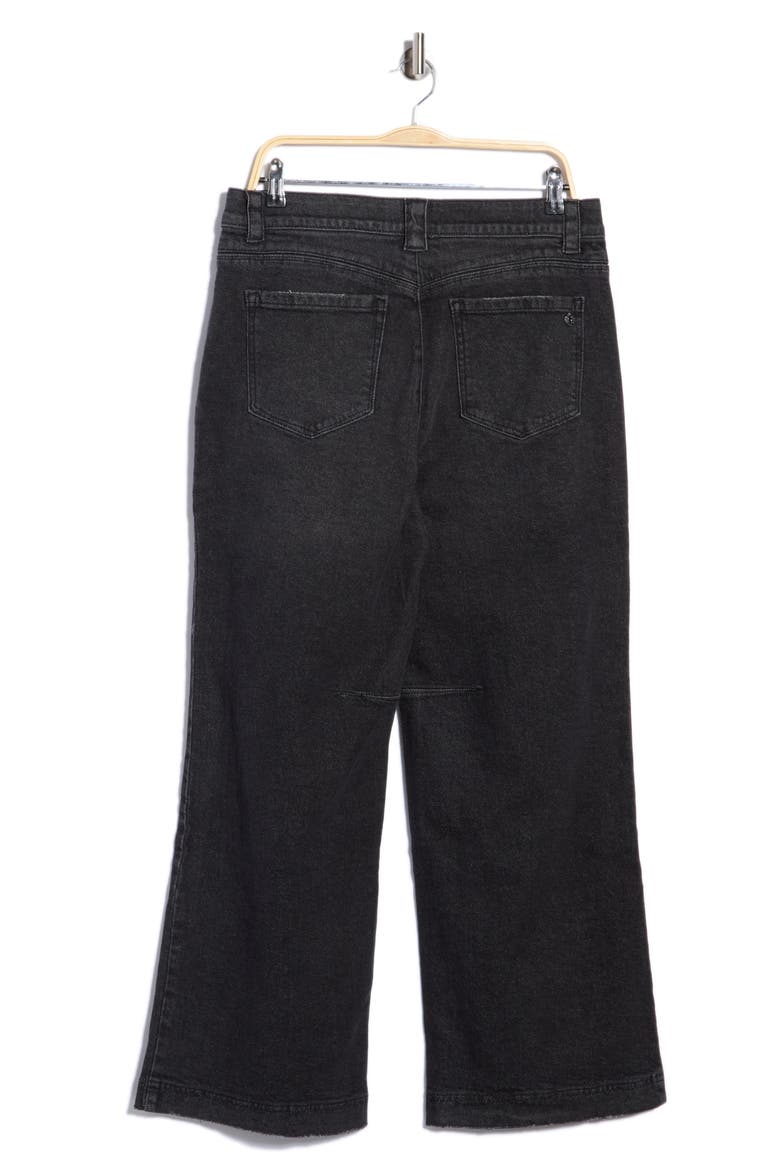 Wide Leg Dart Jeans, Alternate, color, WASHED BLACK ARTISANAL