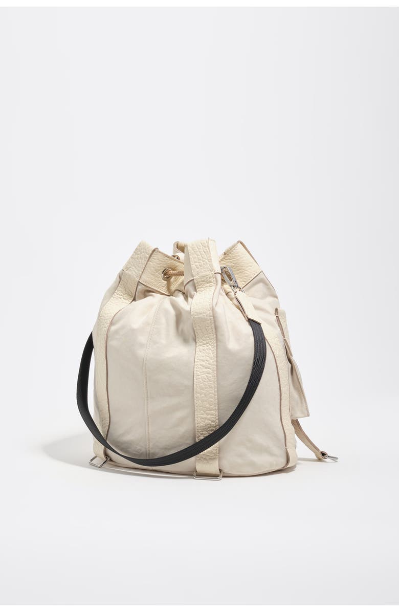 Bimba y Lola Large Bucket Shoulder Bag, Alternate, color, Stonewhite