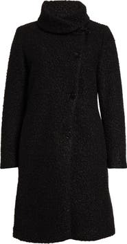 Emporio Armani Asymmetric Bouclé Coat