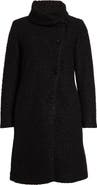 Emporio Armani Asymmetric Bouclé Coat