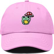 Dalix Mushroom Frog Embroidered Hat