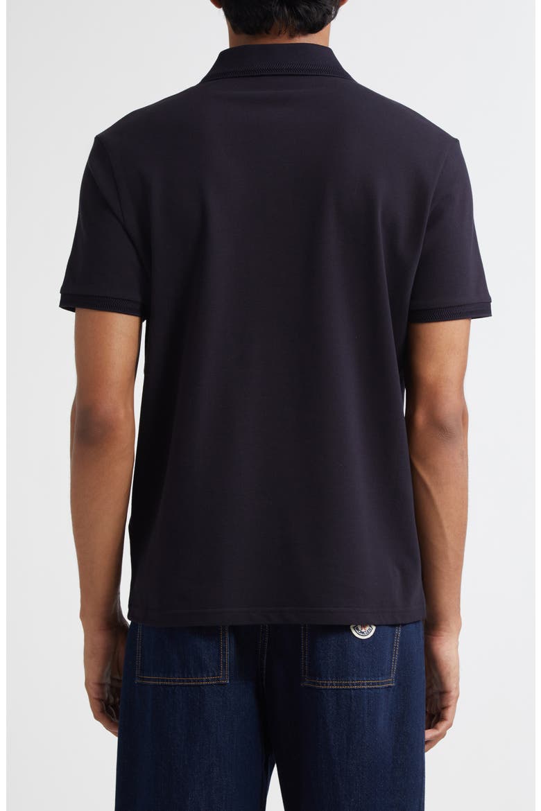 Logo Patch Cotton Piqué Polo, Alternate, color, BLUE