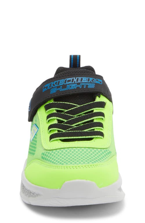Skechers Kids' S-lights®: Meteor-lights Krendox Light-up Sneaker In Green