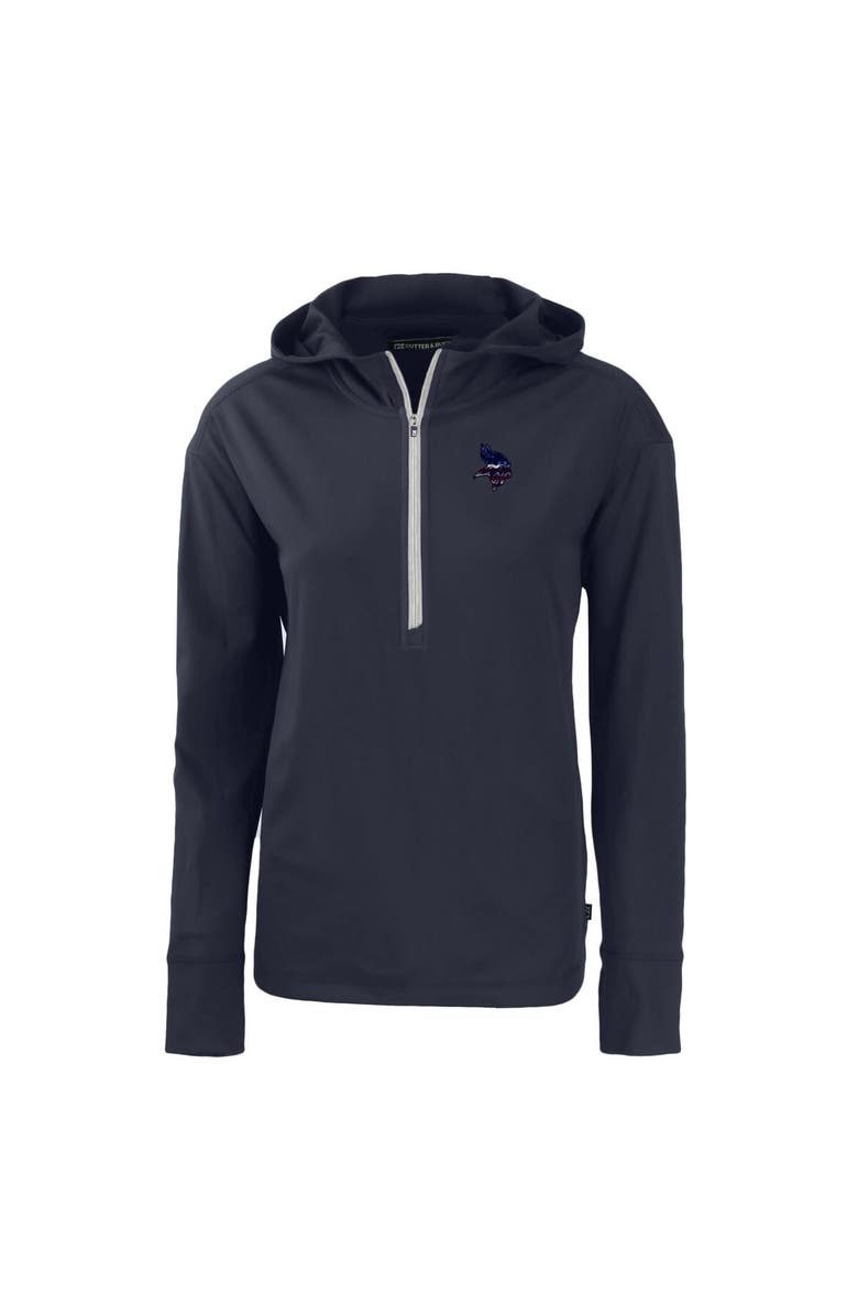 Cutter & Buck Women's Cutter & Buck  Navy Minnesota Vikings  Daybreak Eco Recycled Half-Zip Hoodie, Alternate, color, 