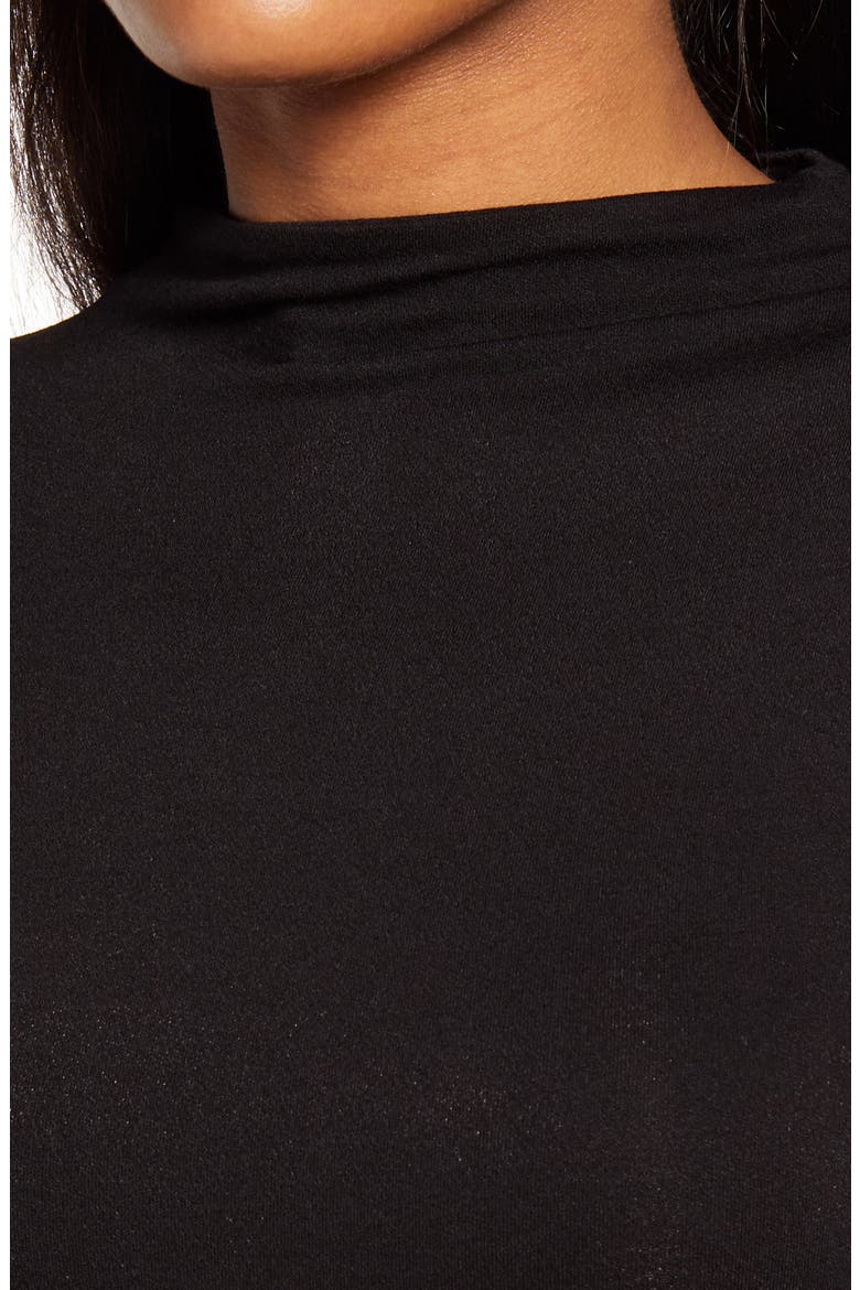 Long Sleeve Midi Pencil Dress, Alternate, color, BLACK