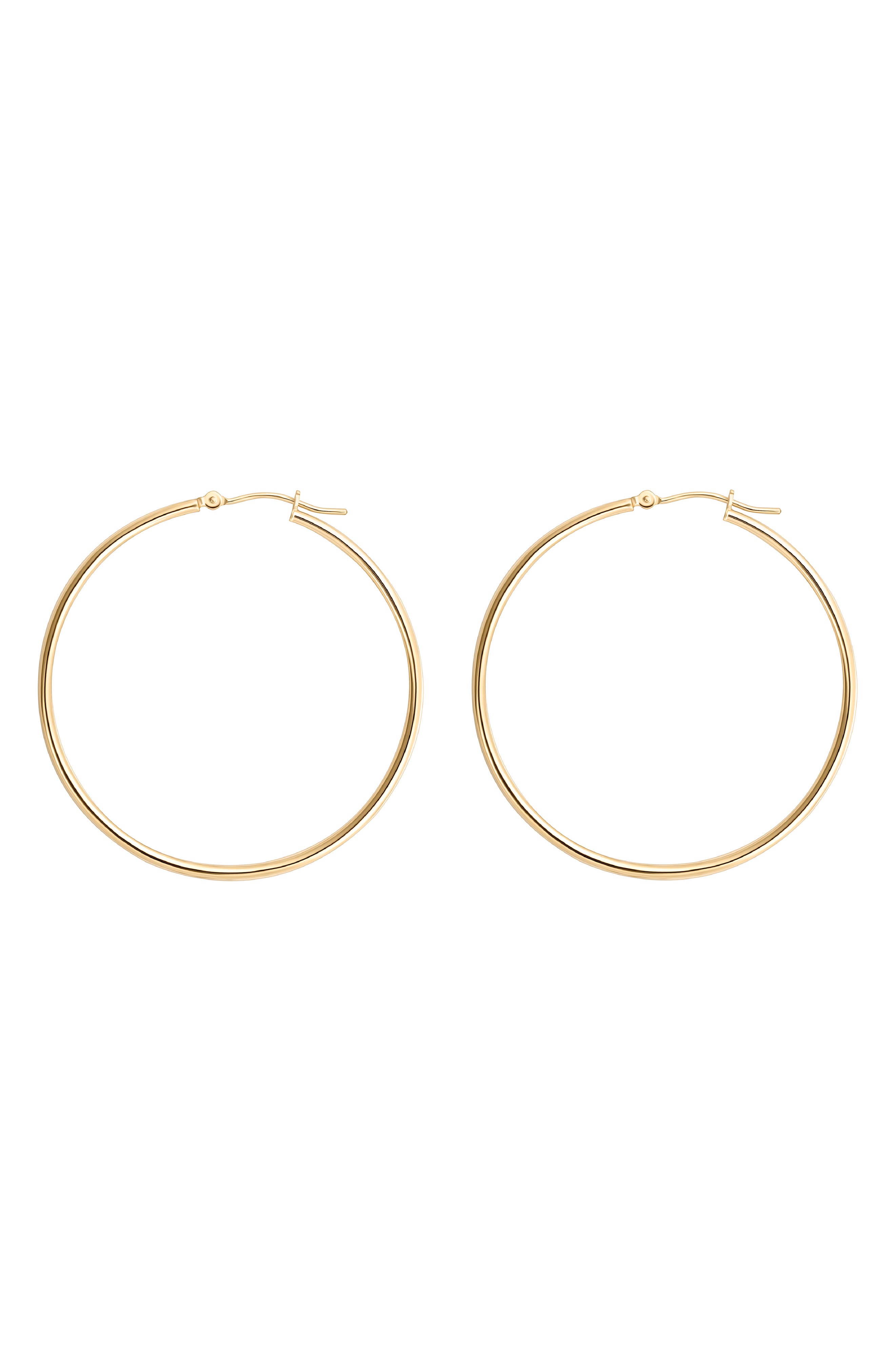 BEST SILVER Clutch Hoop Earrings