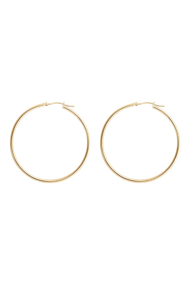 Clutch Hoop Earrings, Main, color, GOLD