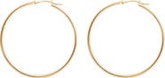 BEST SILVER Clutch Hoop Earrings
