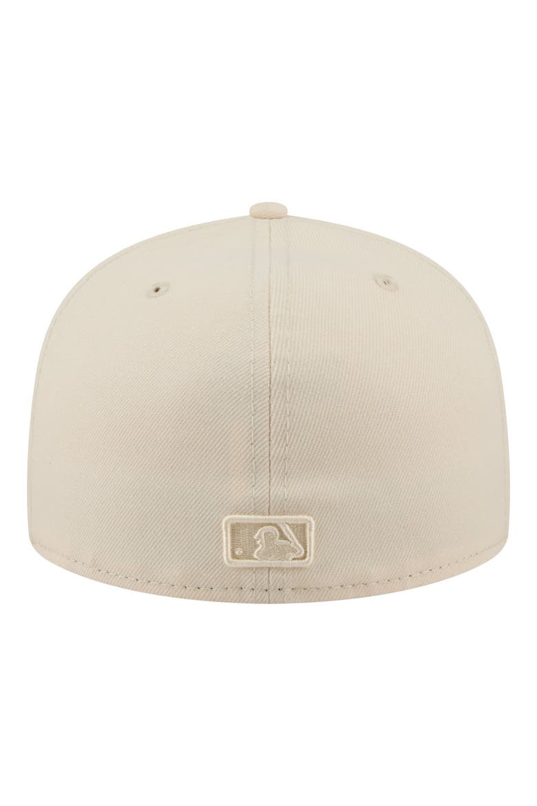 Men's New Era Cream Los Angeles Dodgers Color Pack 59FIFTY Fitted Hat, Alternate, color, Cream