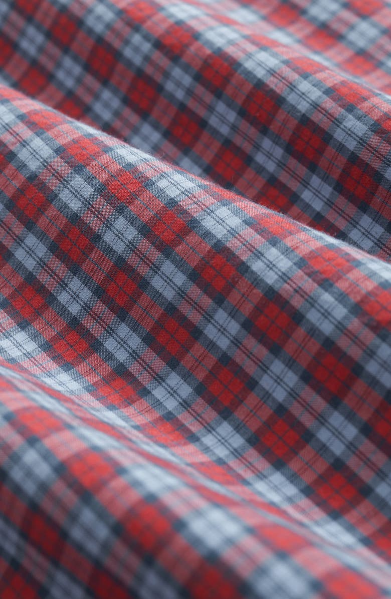 Brooks Brothers Friday Regular Fit Plaid Cotton Poplin Button-Down Shirt, Alternate, color, Pointsettiablchk