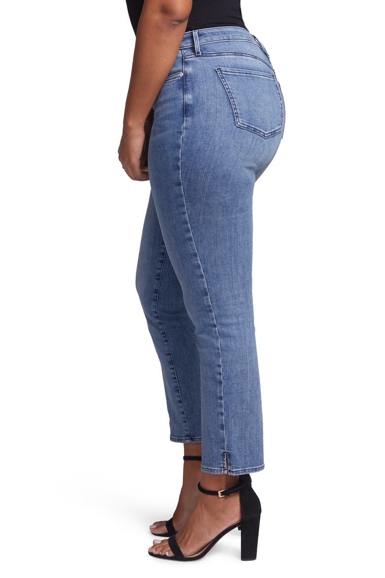 Slim Ankle Straight Leg Jeans, Alternate, color, AQUINO