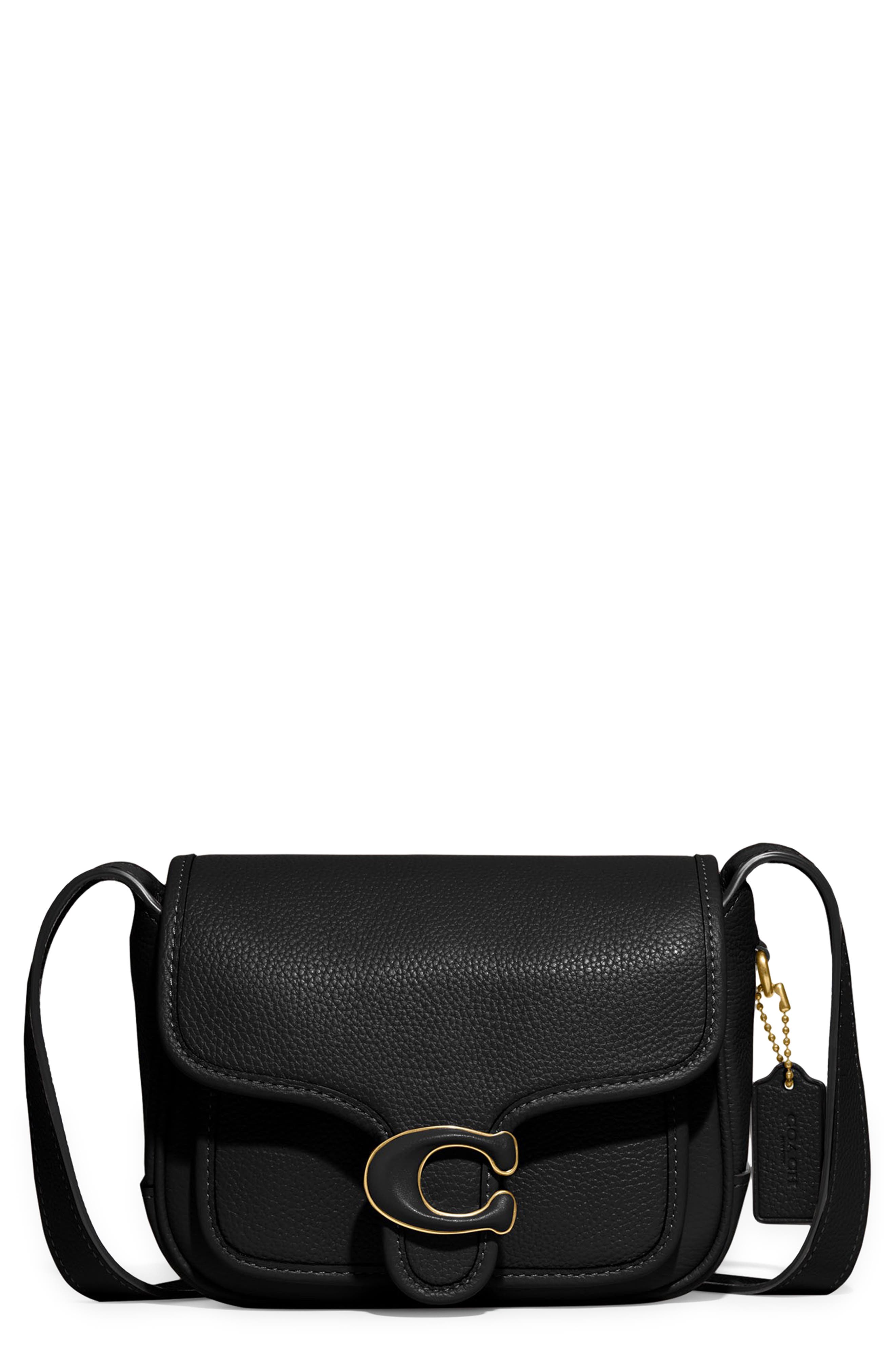 COACH Tabby Polished Pebble Leather Crossbody Messenger Bag, Main, color, 