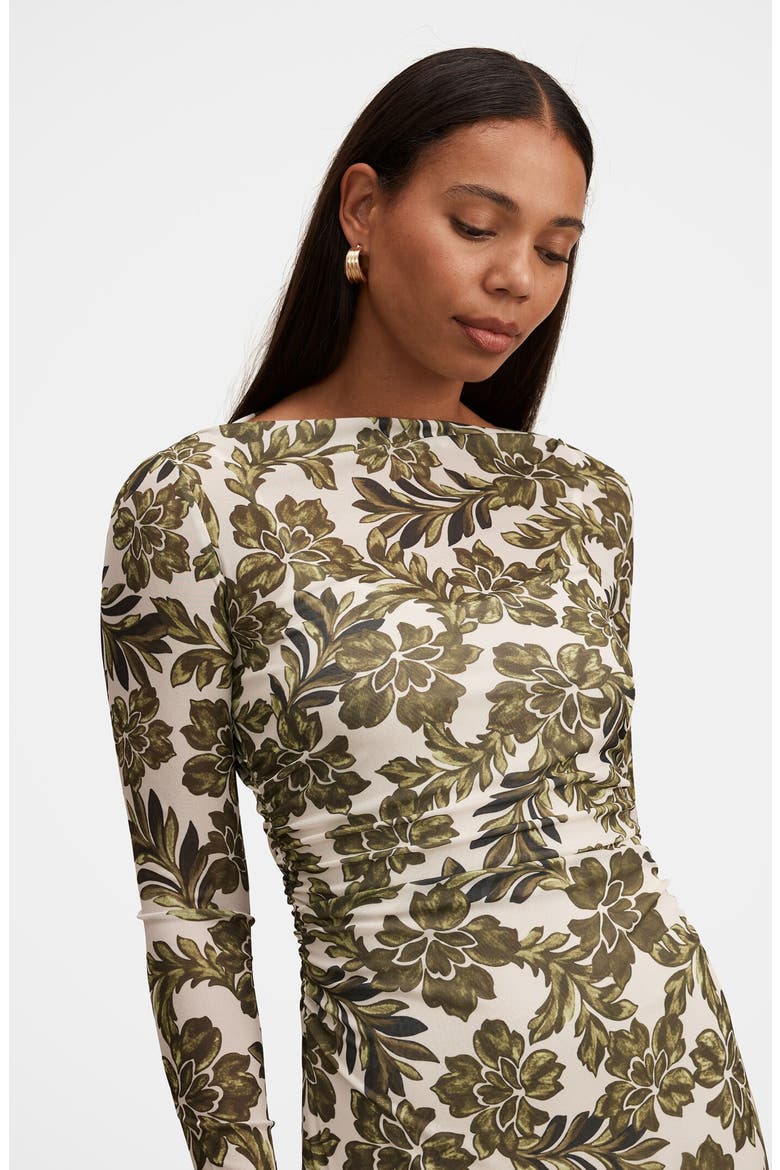 Georgia Print Long Sleeve Maxi Dress, Alternate, color, DARK REI FLORAL