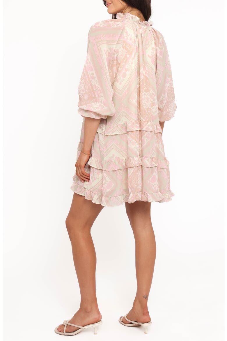 Hawken Floral Tiered Minidress, Alternate, color, SAGE PAISLEY