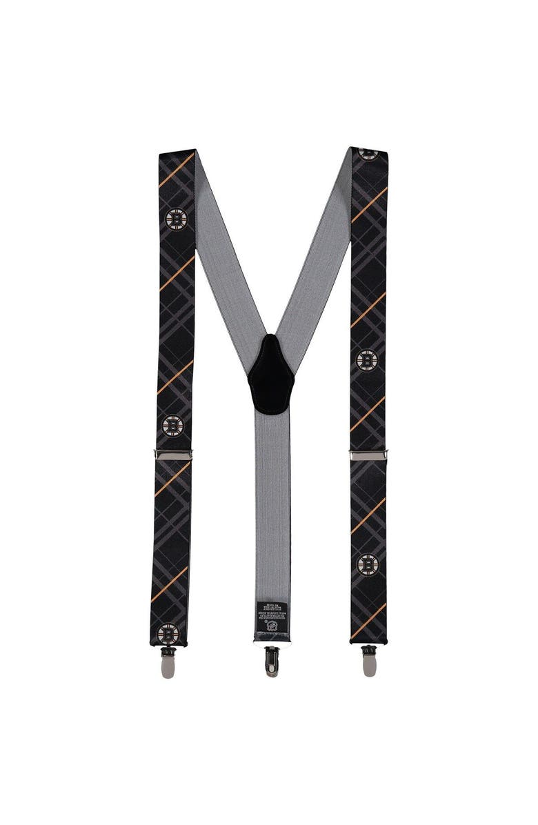 EAGLES WINGS Men's Black Boston Bruins Suspenders, Main, color, Black