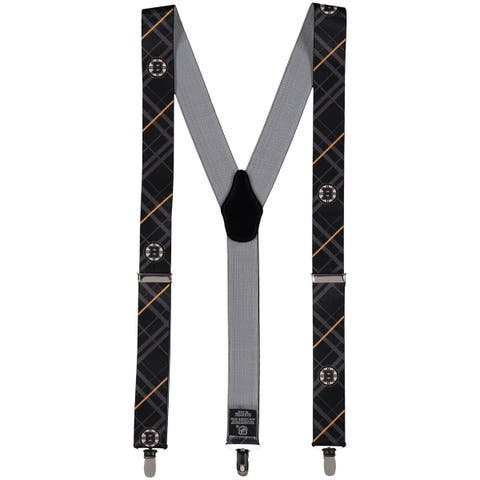 Men's Black Boston Bruins Suspenders