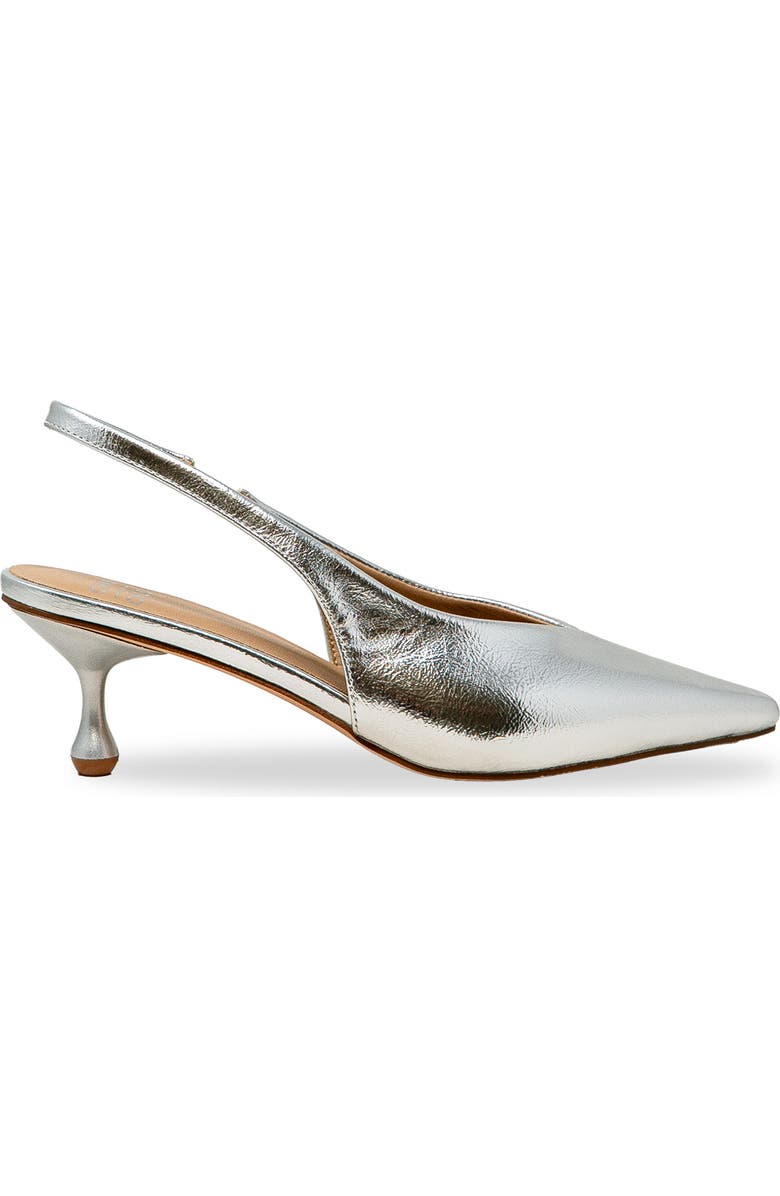 CHASE AND CHLOE Arima Slingback Pump, Alternate, color, Silver Metallic