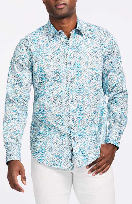 Robert Graham Maze Print Cotton Button-Up Shirt