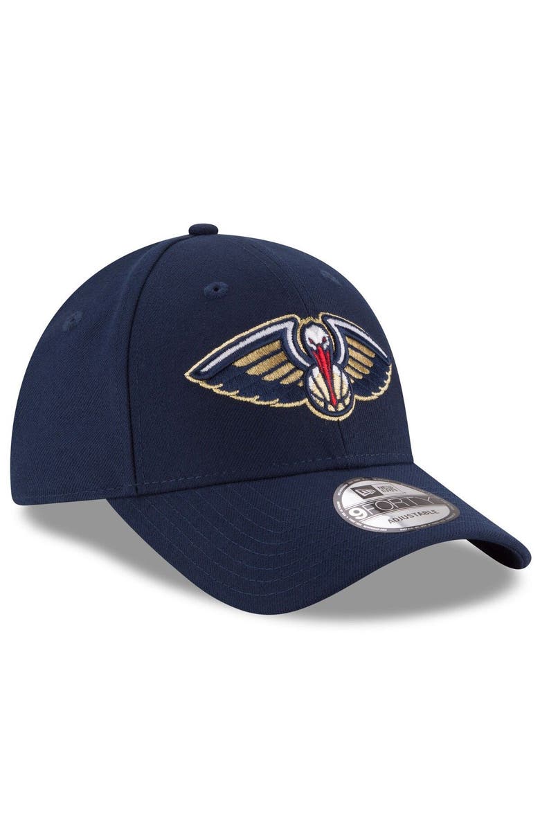 New Era Men's New Era Navy New Orleans Pelicans Official Team Color 9FORTY Adjustable Hat, Alternate, color, 