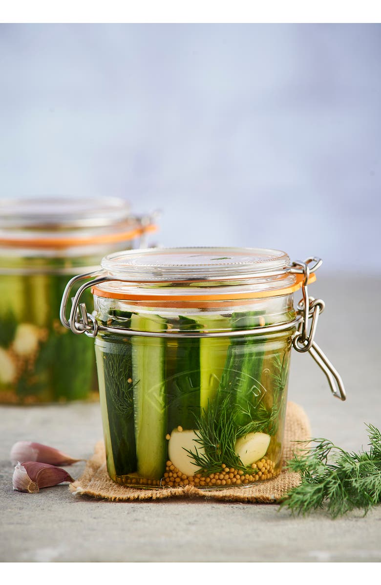 Kilner Round Clip Top Jar for Canning and Food Storage, Alternate, color, 7 In
