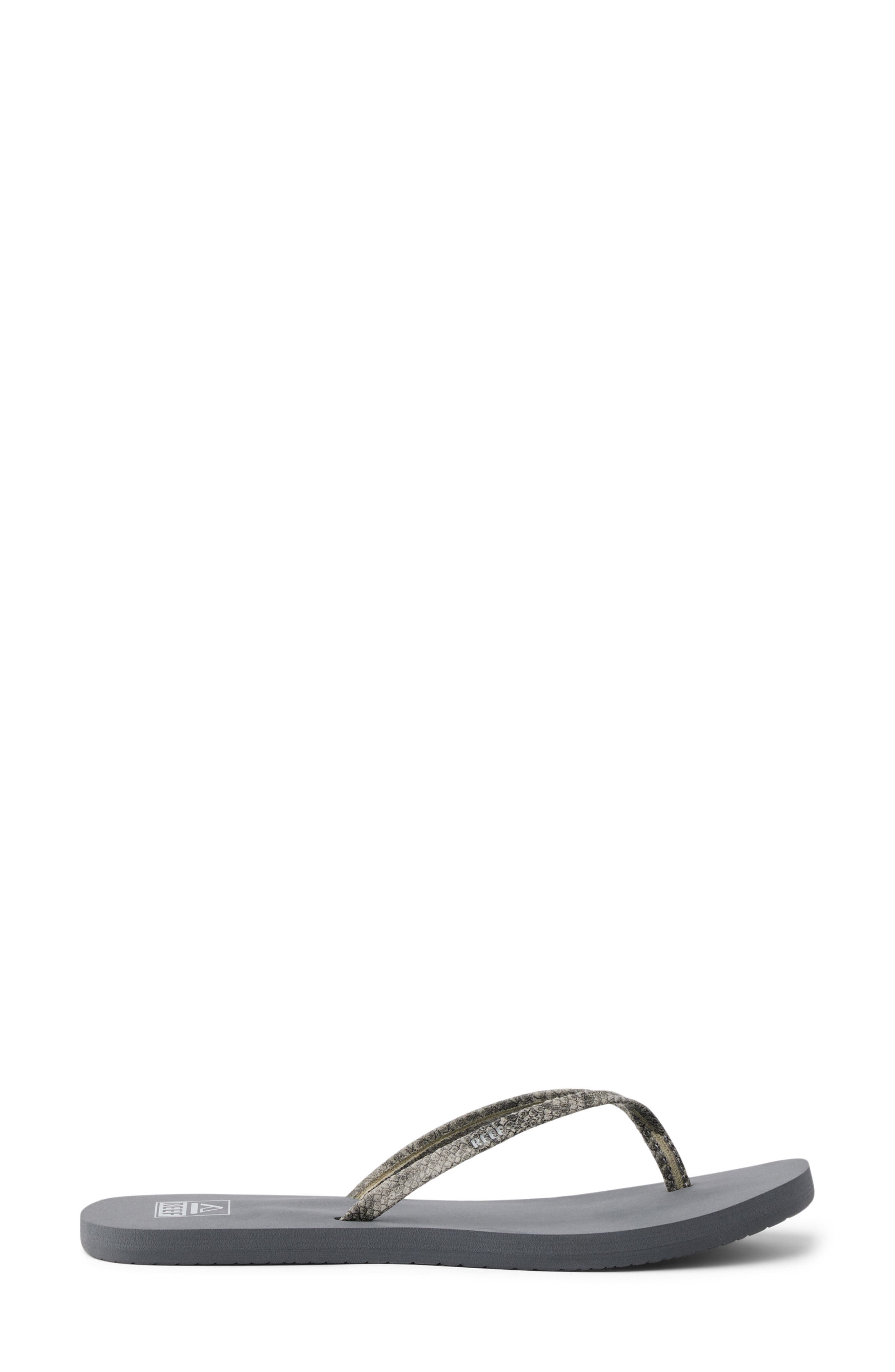 Reef Bliss Nights Flip Flop, Alternate, color, Grey Snake
