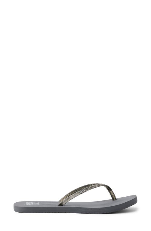 Reef Bliss Nights Flip Flop In Gray