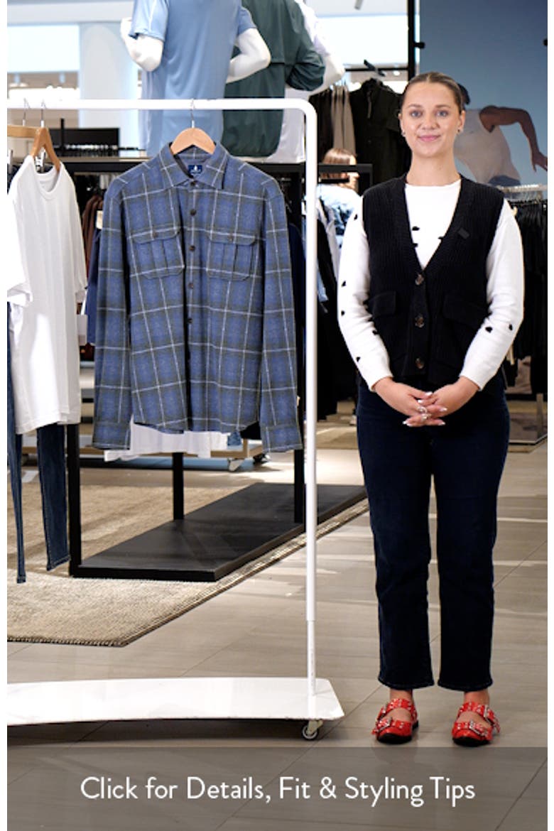 Labrador Tartan Knit Shirt Jacket video